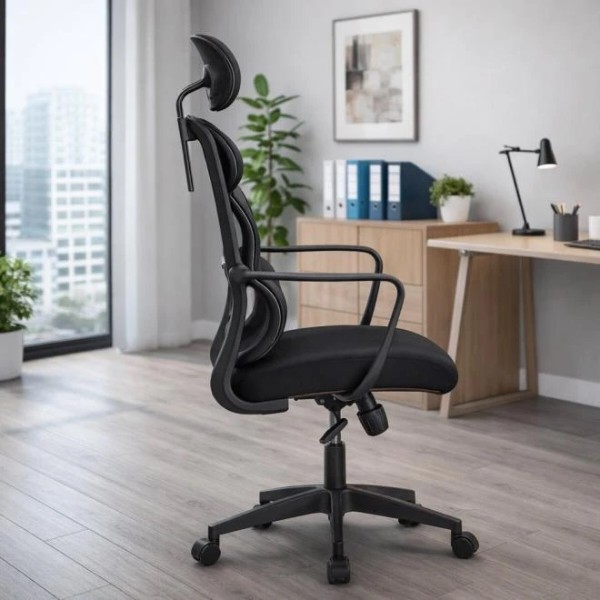 Фото - Крісло офісне Mealux Easy Black (HF-L15 F/B)